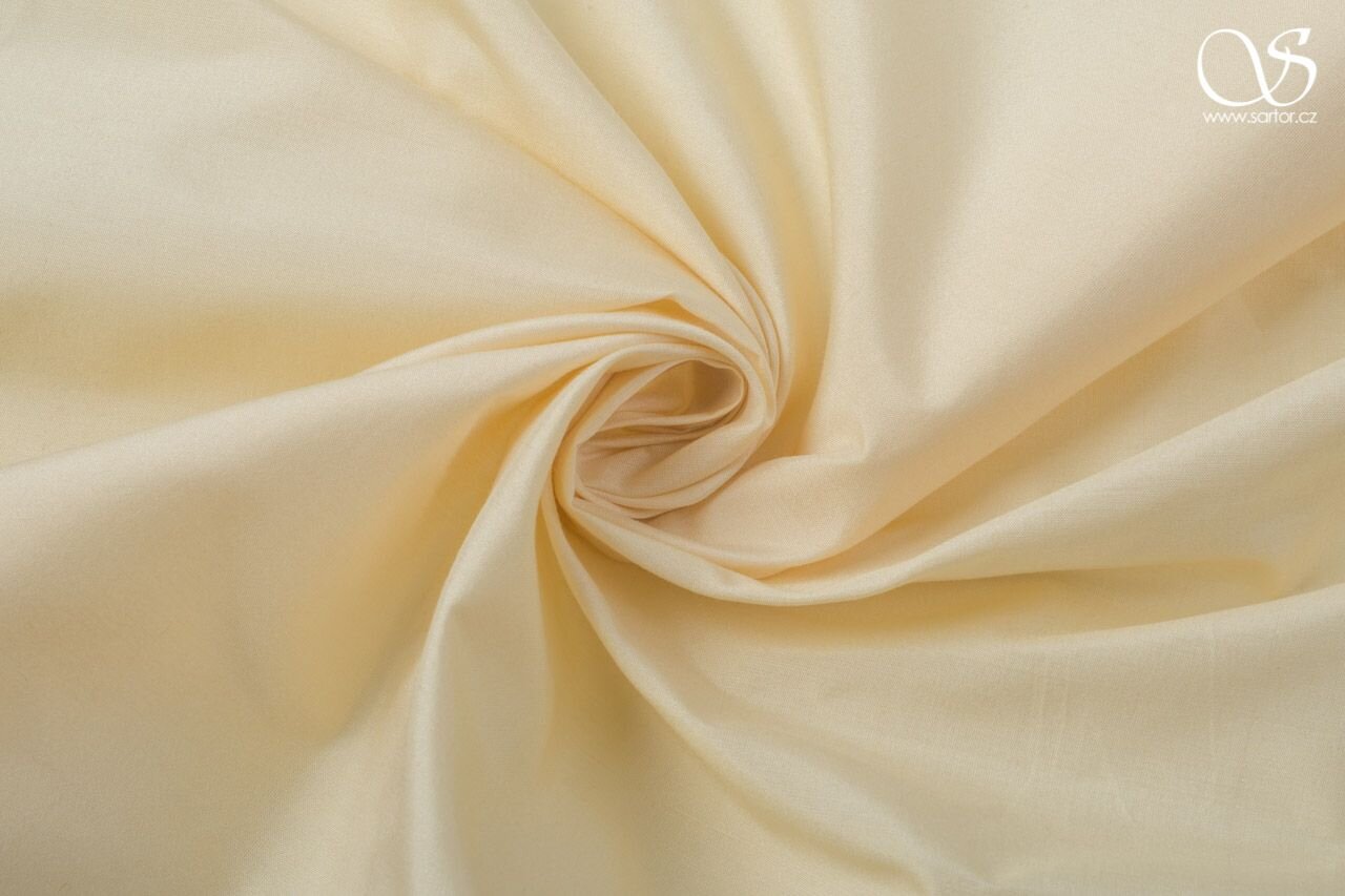 Cream silk modal fabric - SARTOR BOHEMIA