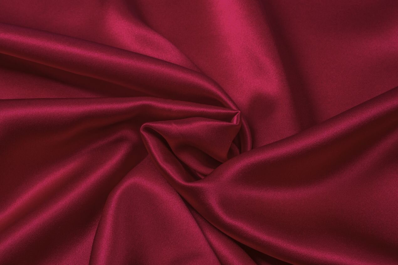 Dark Red Satin Fabric