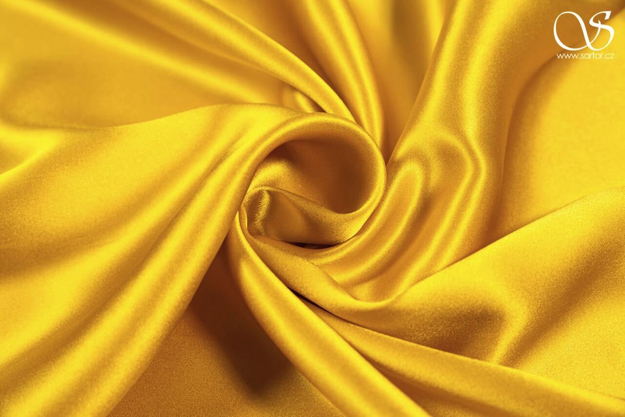 Light Yellow Silk Satin Ribbon - 100% silk - Sew Vintagely