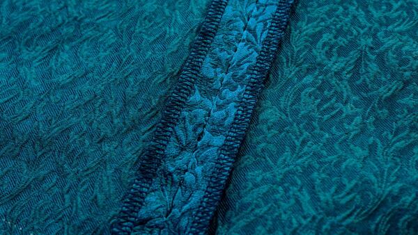 Finishing the seam with an overlock stitch How to make a circle skirt — finishing the seam with an overlock stitch