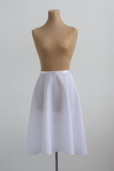 Half circle skirt in flowing fabric