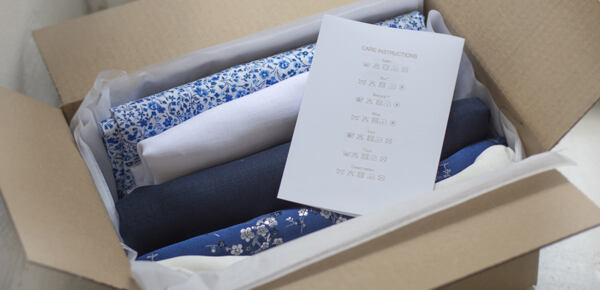 Sartor packs care instructions with every fabric order care instructions come with every fabric order