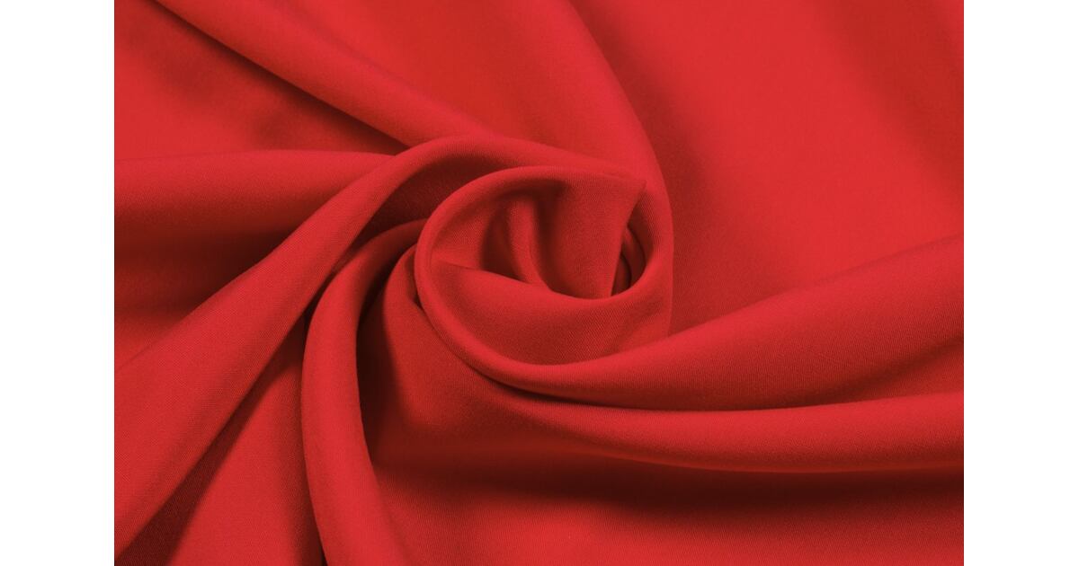 Red Viscose (rayon) Fabric Stock Photo, Picture and Royalty Free