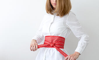 Brocade obi belt