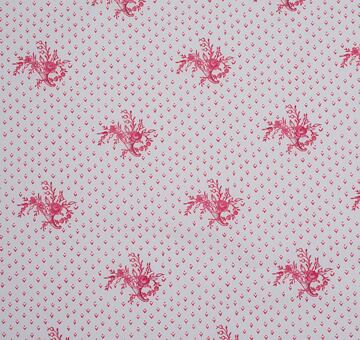 Organic cotton batiste, Regency cornucopia print, white
