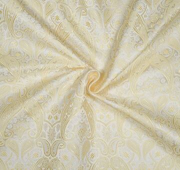 Brocade of the duke, pale yellow and white