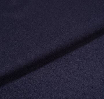 Brushed pure wool coating, dark blue