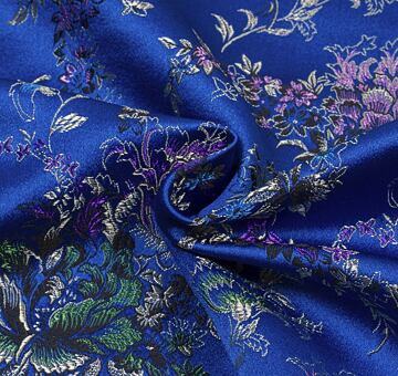 Brocade bouquet, blue