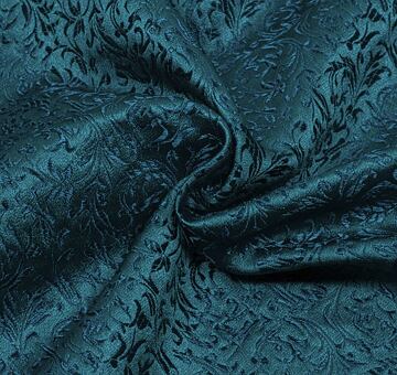Brocade ornaments, teal