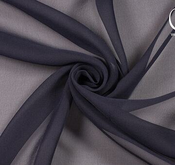 Silk georgette, dark blue