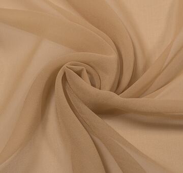 Silk georgette, beige