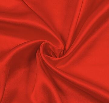 Heavy silk satin, red