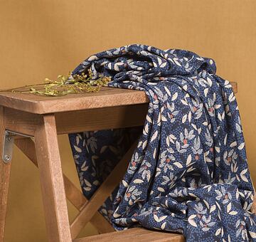 French designer crêpe fabric Lucie River, EcoVero