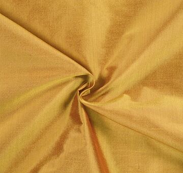 Shot fine silk dupioni, gold-red