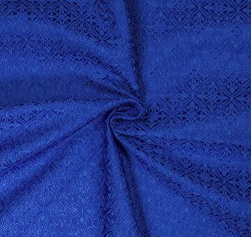 Noble brocade, royal blue
