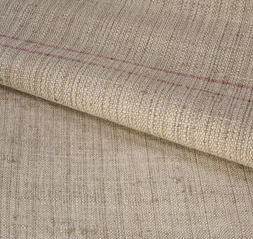 Heirlooom linen with woven stripe, natural