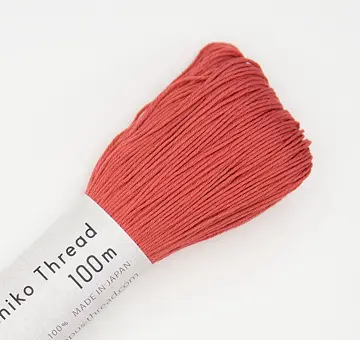 Olympus sashiko thread 100m, coral 126