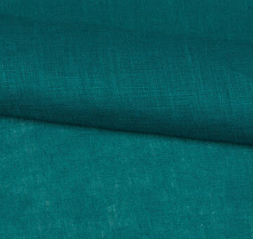 Washed curtain linen – teal