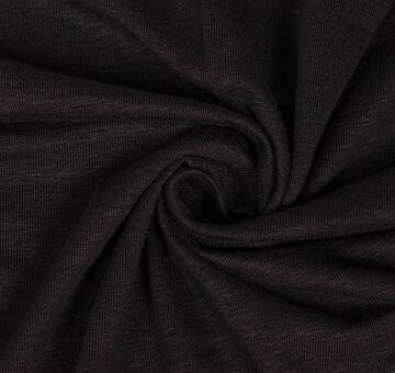 Linen stretch jersey, black