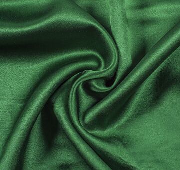Heavy silk satin, dark green