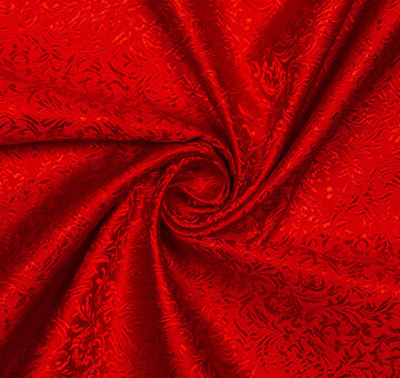 Brocade ornaments, red