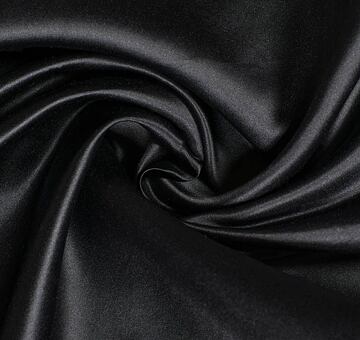 Duchesse silk satin, black