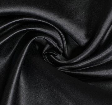 Duchesse silk satin, black