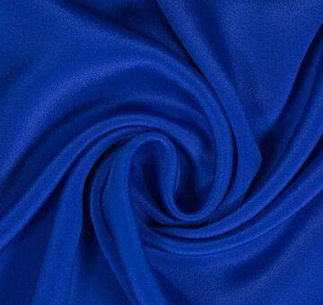 Silk crêpe marocain, royal blue