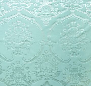 Italian damask with pomegranates, aqua
