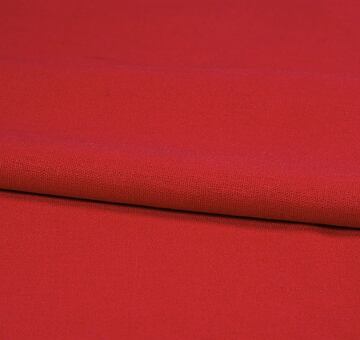 Red linen cotton blend fabric