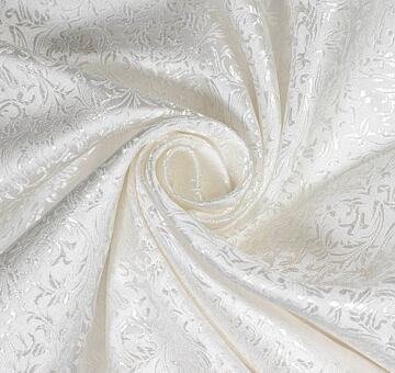 Brocade ornaments, ivory white, seconds