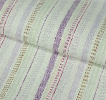 Fine linen with stripes, violet
