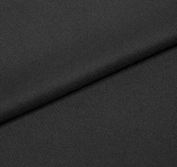 Light merino twill wool broadcloth, black