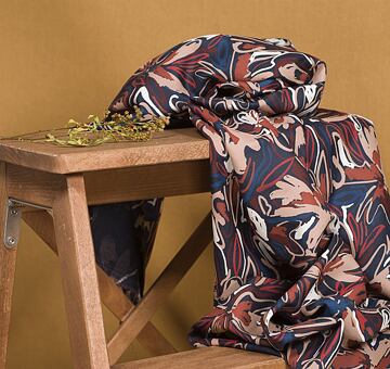 French designer fabric Hilma River, EcoVero