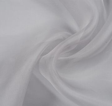 Silk organza, light grey