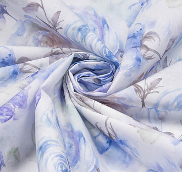 Cotton poplin printed shirting fabric – Roses