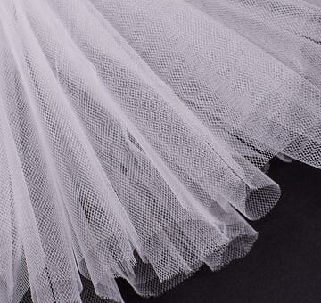 NY Designer Fabrics Diamond White Italian Nylon Tulle Fabric