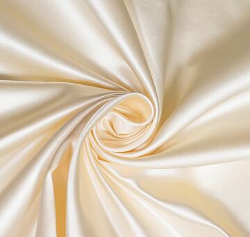 Duchesse silk satin, cream, seconds