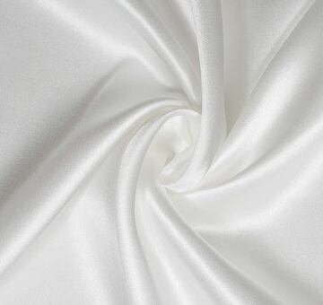 Silk satin, ivory white