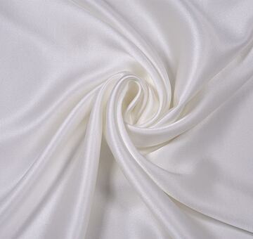 Heavy silk satin, ivory white