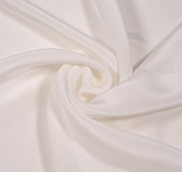Silk crêpe marocain, ivory, seconds