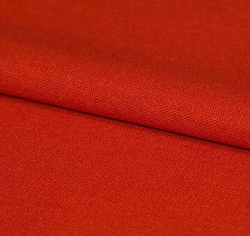 Linen cotton blend, brick red