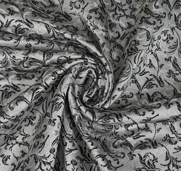 Brocade ornaments, black and silver