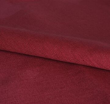 Heavy linen cotton blend, dusty red