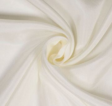 Silk habotai, ivory white