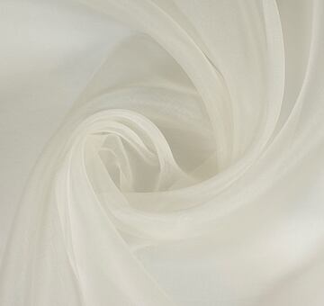 Silk organza, ivory white