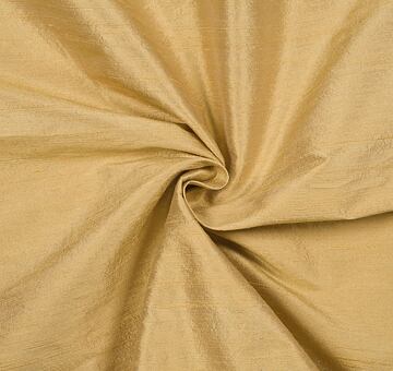 Slubbed silk dupioni, gold