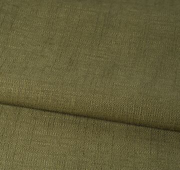 Linen cotton blend, army green
