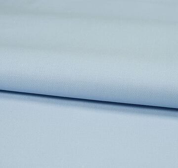 Linen cotton twill fabric, light blue