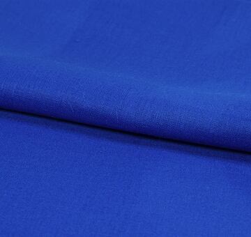 Royal blue fine linen fabric, 100% linen